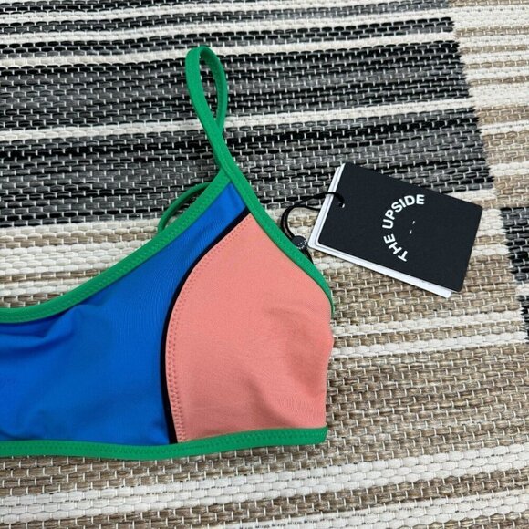 The Upside Women's Wavelegnth Gia Bralette Colorblock Size Small - Picture 2 of 11